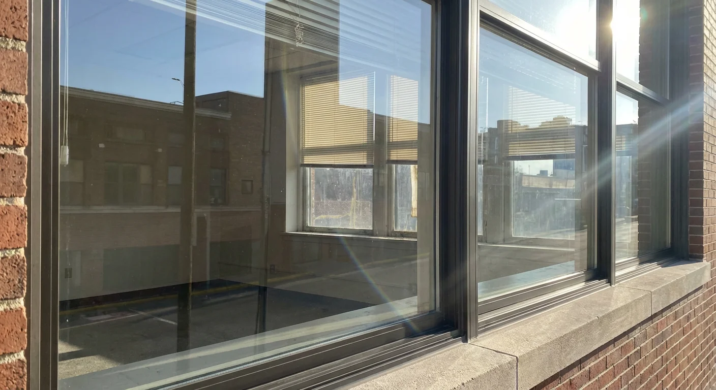 Мойка окон в офисе - после уборки